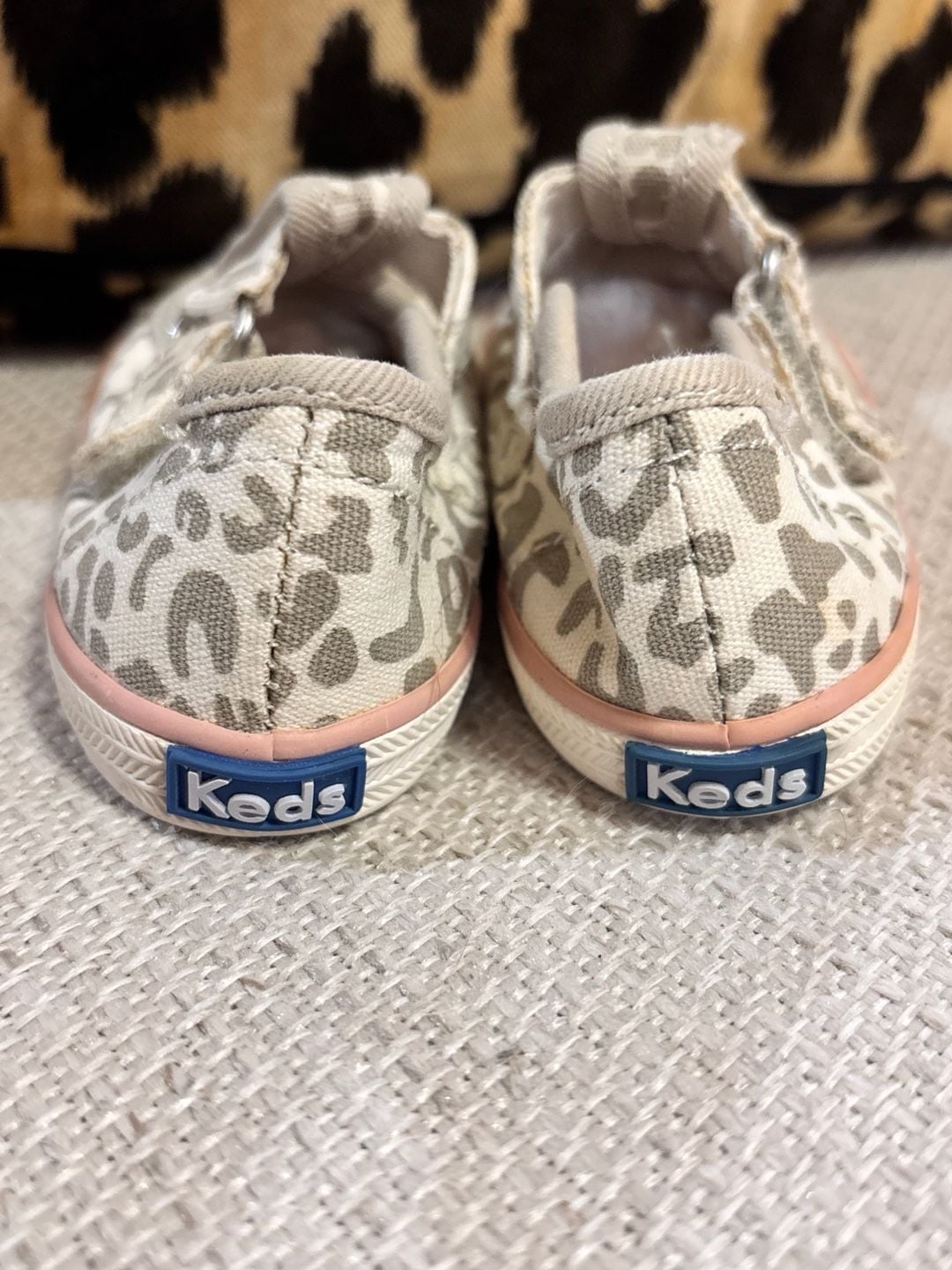Keds Champion Toe Cap T-Strap Size 4M Leopard Sneakers 4