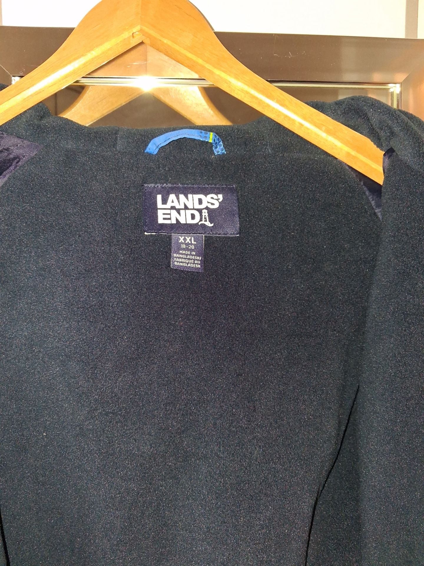 Lands' End Boys Squall Fleece Lined Waterproof Insulated Winter Parka Jacket XXL 4