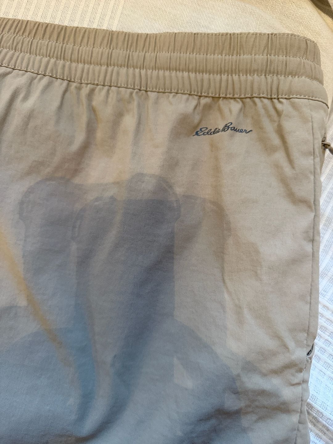Eddie Bauer Khaki Drawstring Mini Skort size L 8