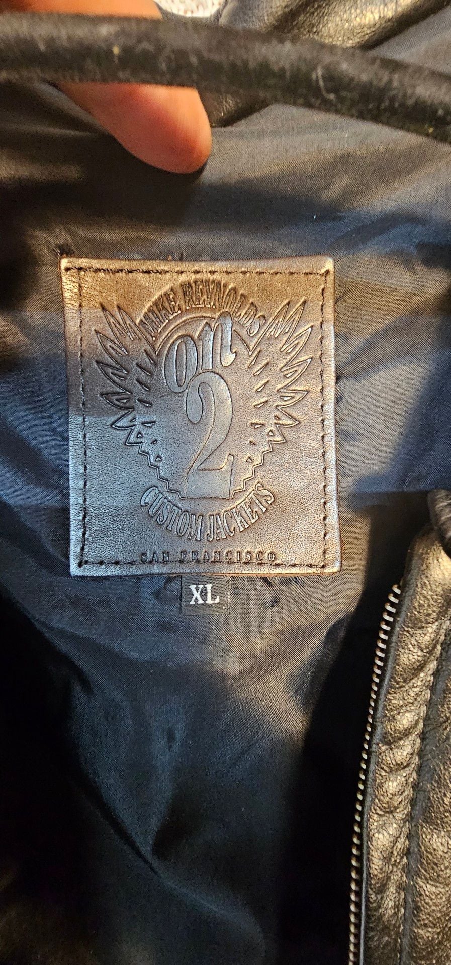Mike Reynolds On 2 Custom Leather Chop Jacket - XL Short Sleeve Black - USA Made 4