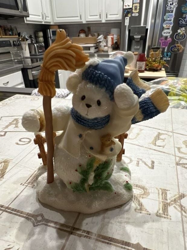 Cherished Teddies Buddy And The North Wind Shall Blow Snowbear Figurine 1