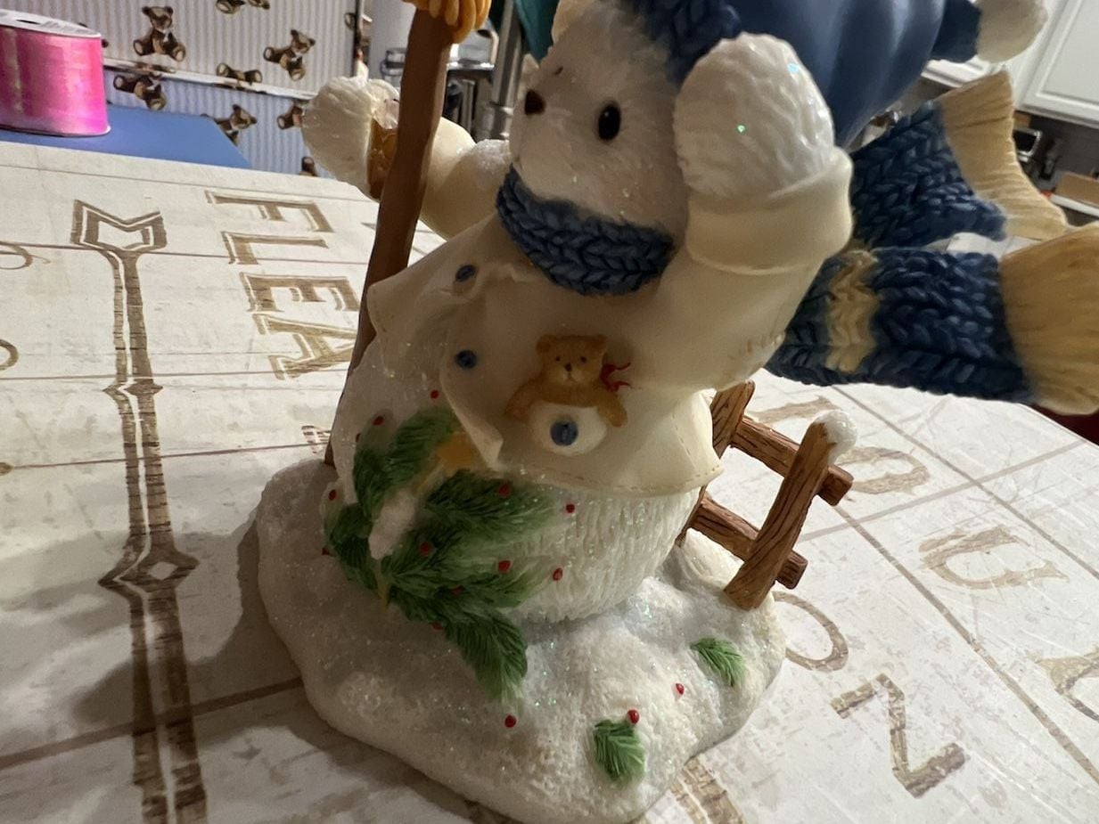 Cherished Teddies Buddy And The North Wind Shall Blow Snowbear Figurine 3