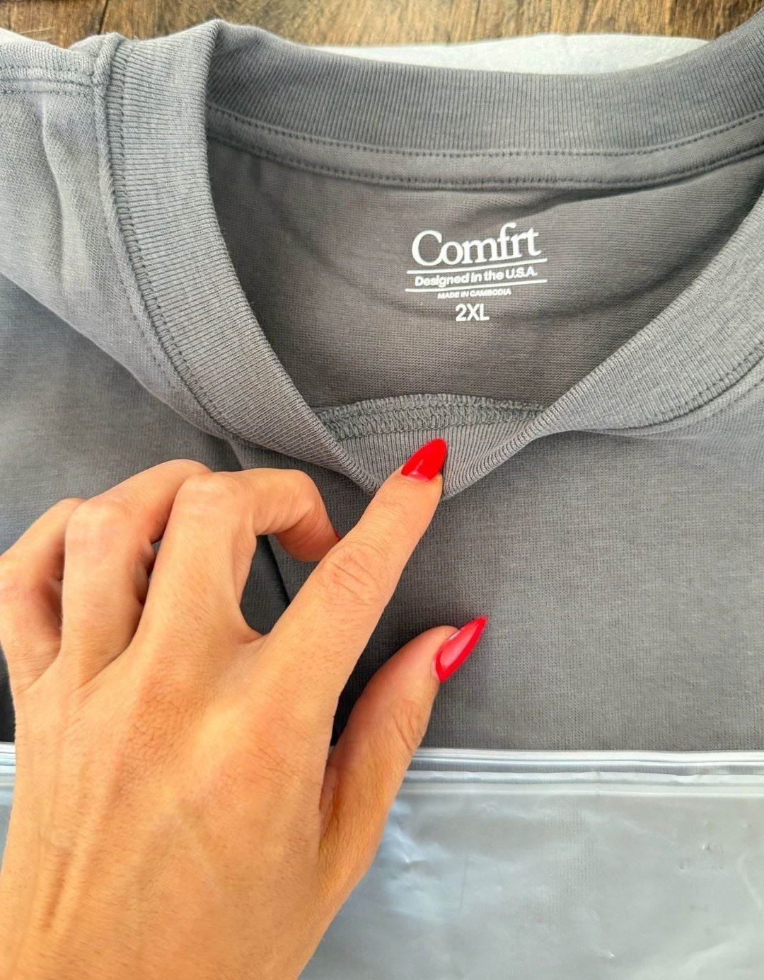 Men’s Comfrt Heavyweight Tee Size 2XL Steel Grey 7