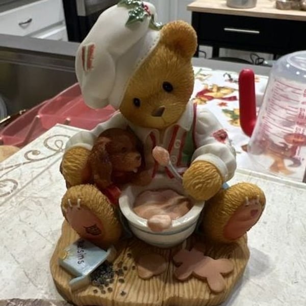 Cherished Teddies Wayne Spoonfuls Of Sweetness Figurine 1998