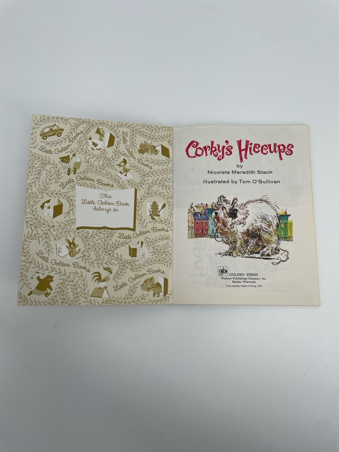 Corky's Hiccups Little Golden Book 503 2