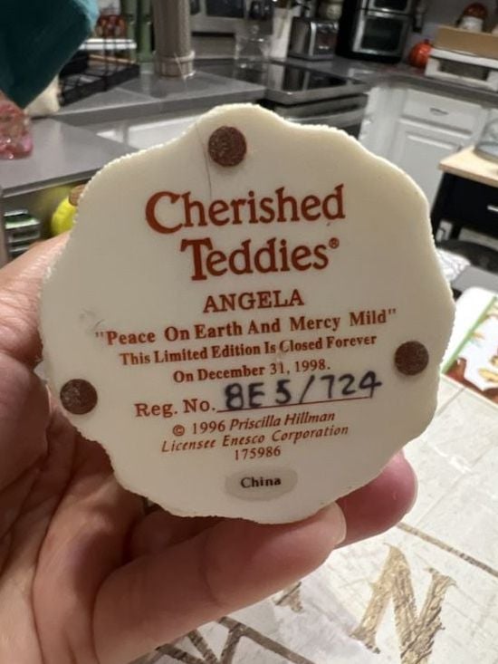 Cherished Teddies Angela Figurine Peace On Earth And Mercy Mild 5