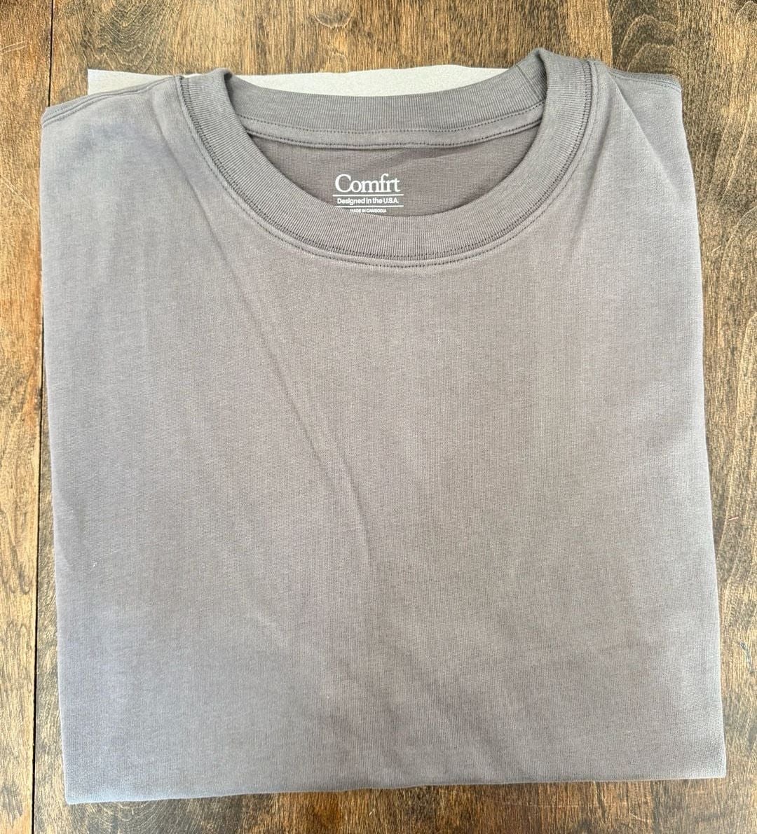 Men’s Comfrt Heavyweight Tee Size 2XL Steel Grey 2