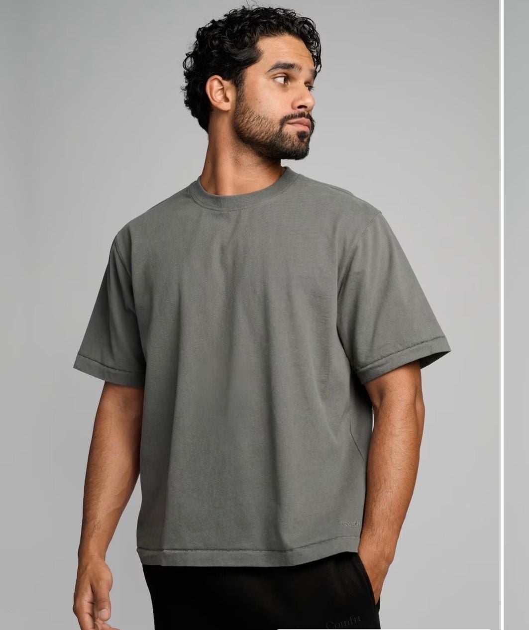 Men’s Comfrt Heavyweight Tee Size 2XL Steel Grey 10