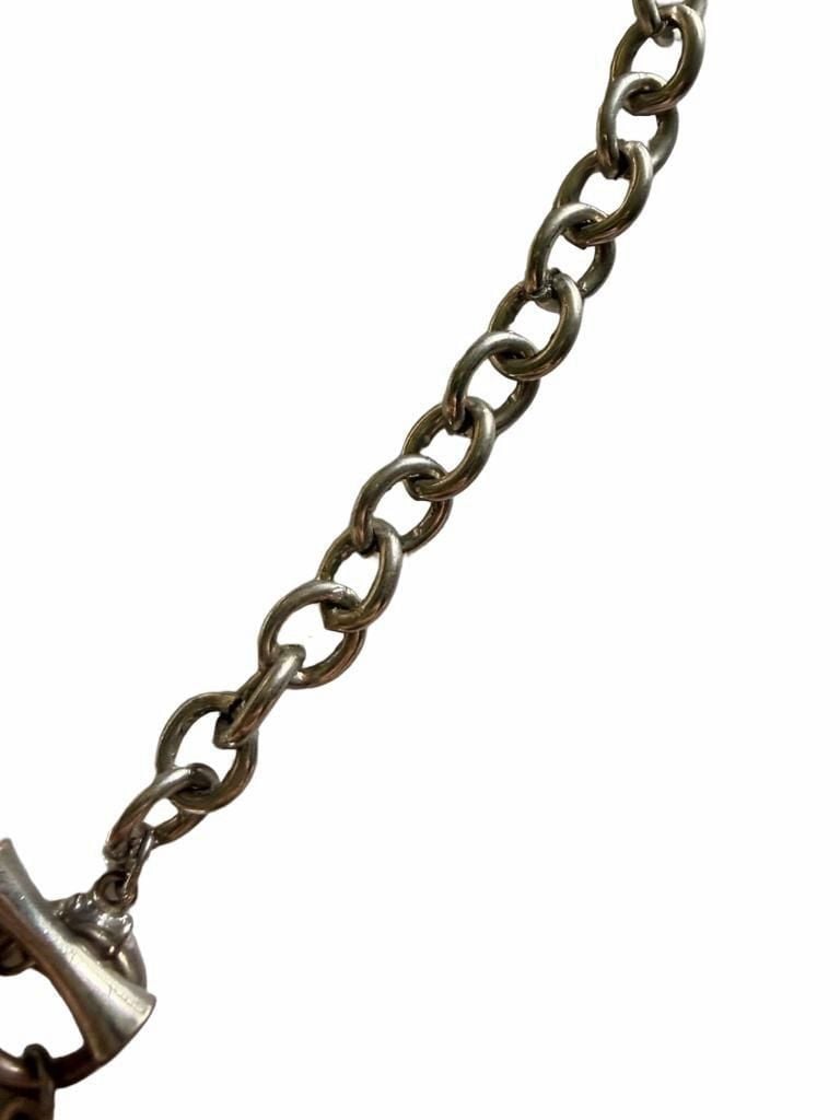 Heart Pendant Toggle Chain Choker 5
