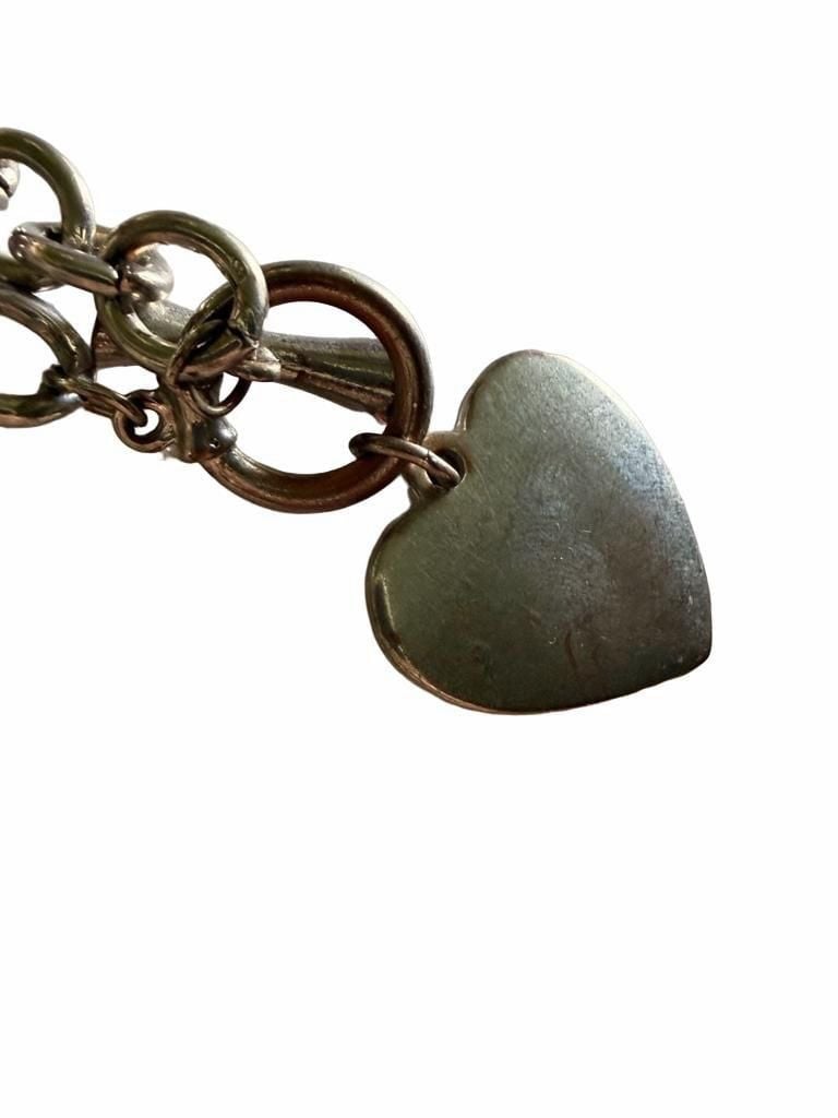 Heart Pendant Toggle Chain Choker 7