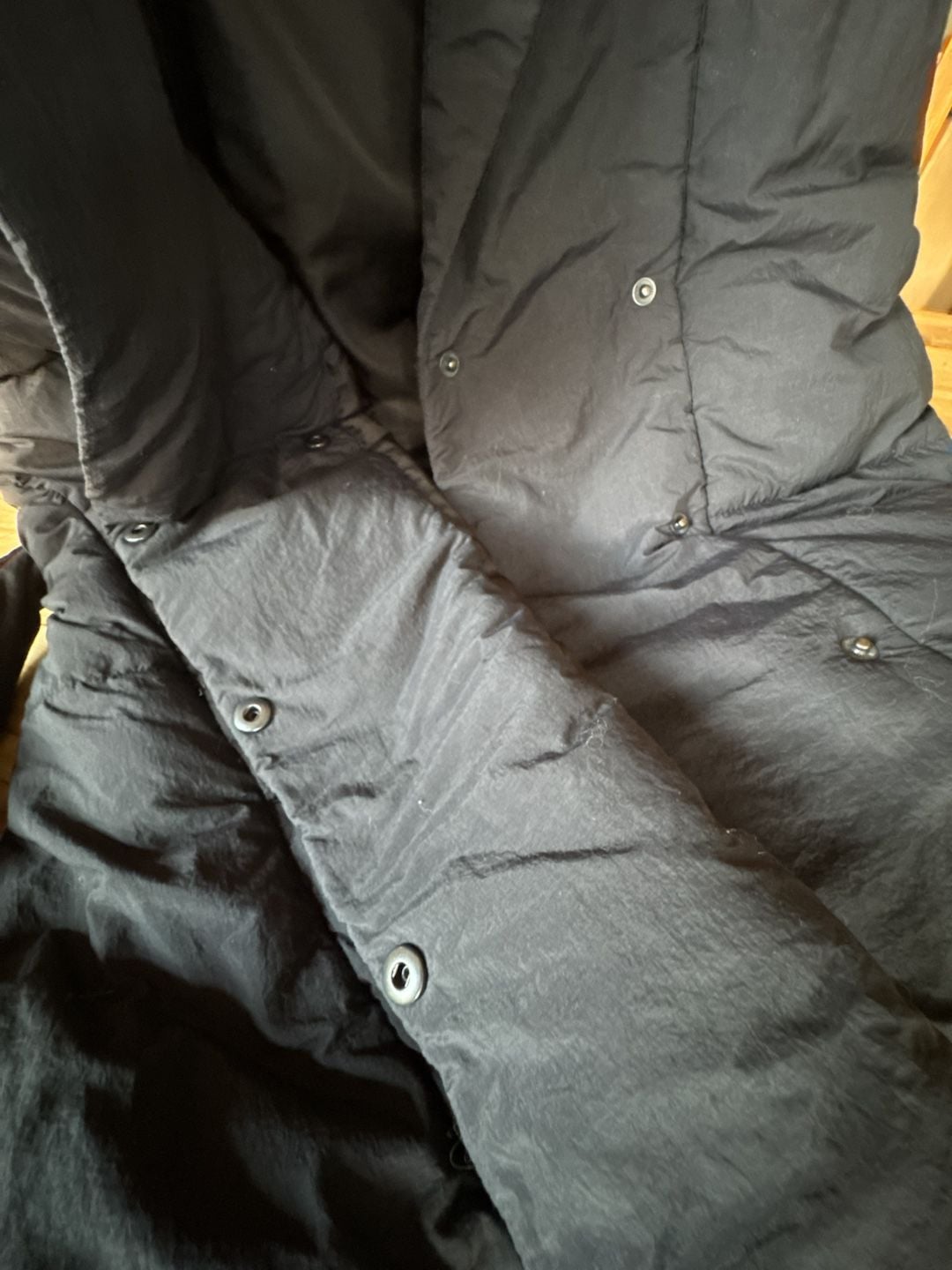 Gap Duvet Wrap Puffer Vest Size XXS Black Quilted Belted Jacket 7