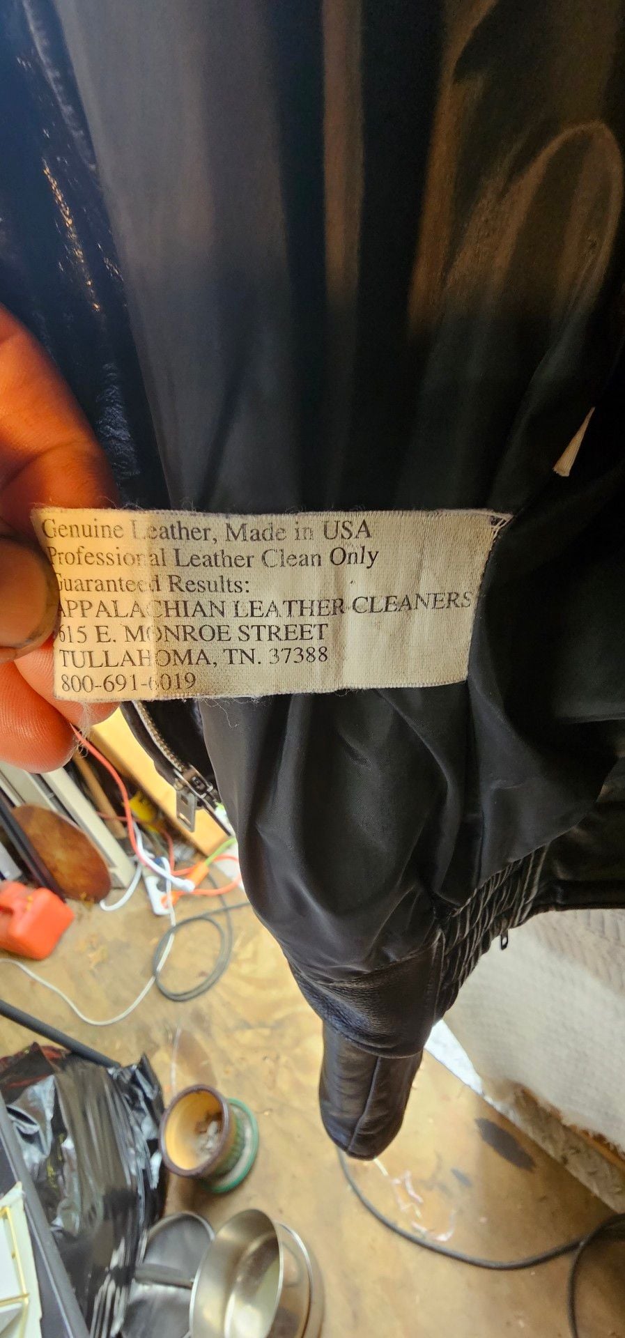 Vtg Paulines Crew Leather Police Motorcycle Jacket Black Men L 42 USA NoLiner
9