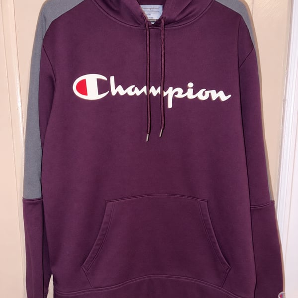 Champion Hoodie Size XL Dark Purple Pullover Sweatshirt