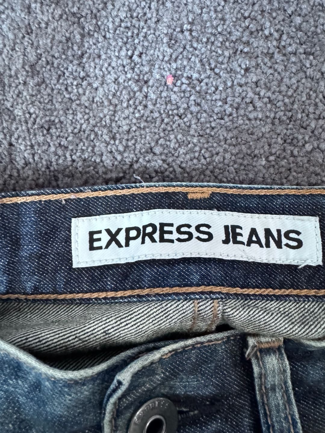 Express Rocco Slim Fit Straight Leg Jeans Size 28x30 Distressed Denim 5
