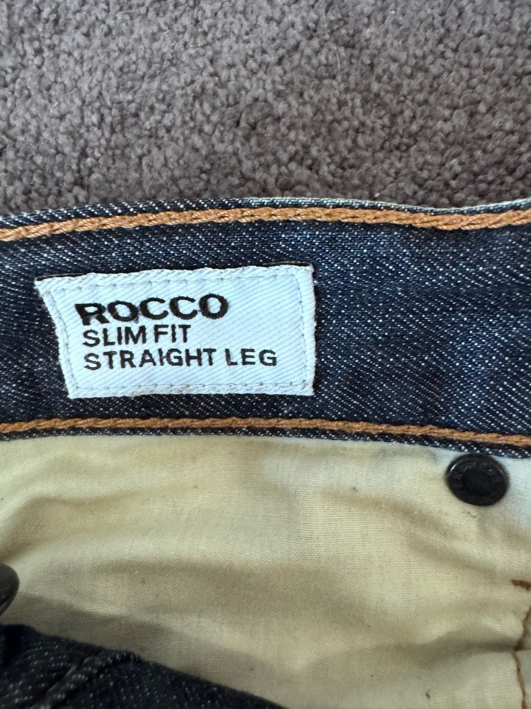 Express Rocco Slim Fit Straight Leg Jeans Size 28x30 Distressed Denim 7