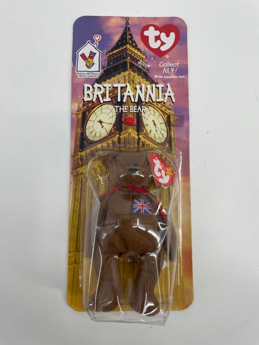 Ty McDonald's Britannia The Bear Teanie Beanie Baby 1