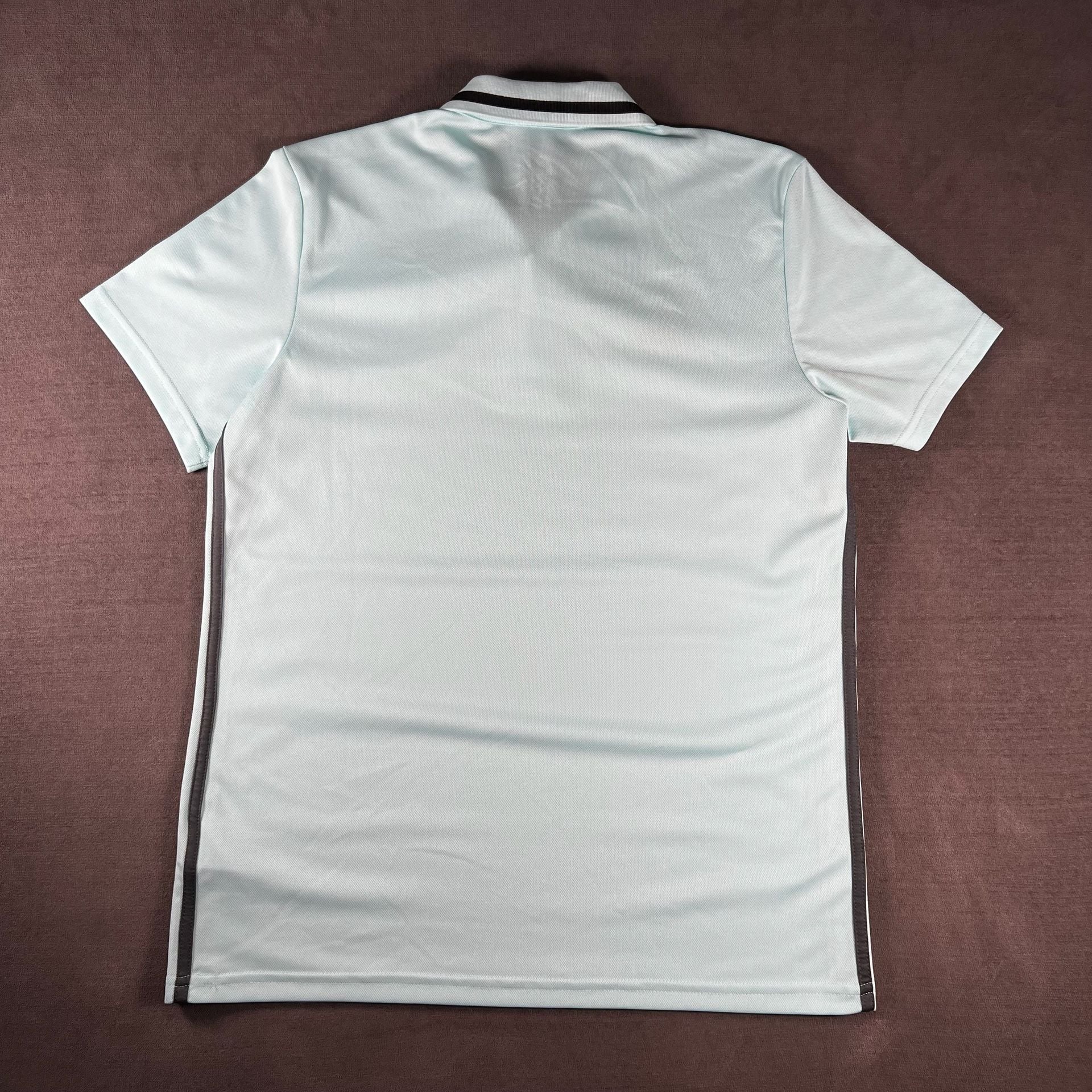 Adidas x Ajax Amsterdam Training Polo Shirt Size Large Light Blue Climalite 7