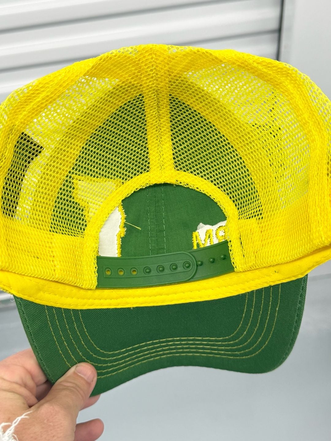 John Deere Farm Vermont State Pride Trucker Hat One Size Green Yellow 5
