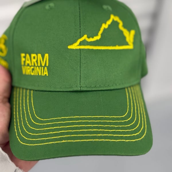 John Deere Farm State Pride Virginia Hat One Size Green Yellow Twill