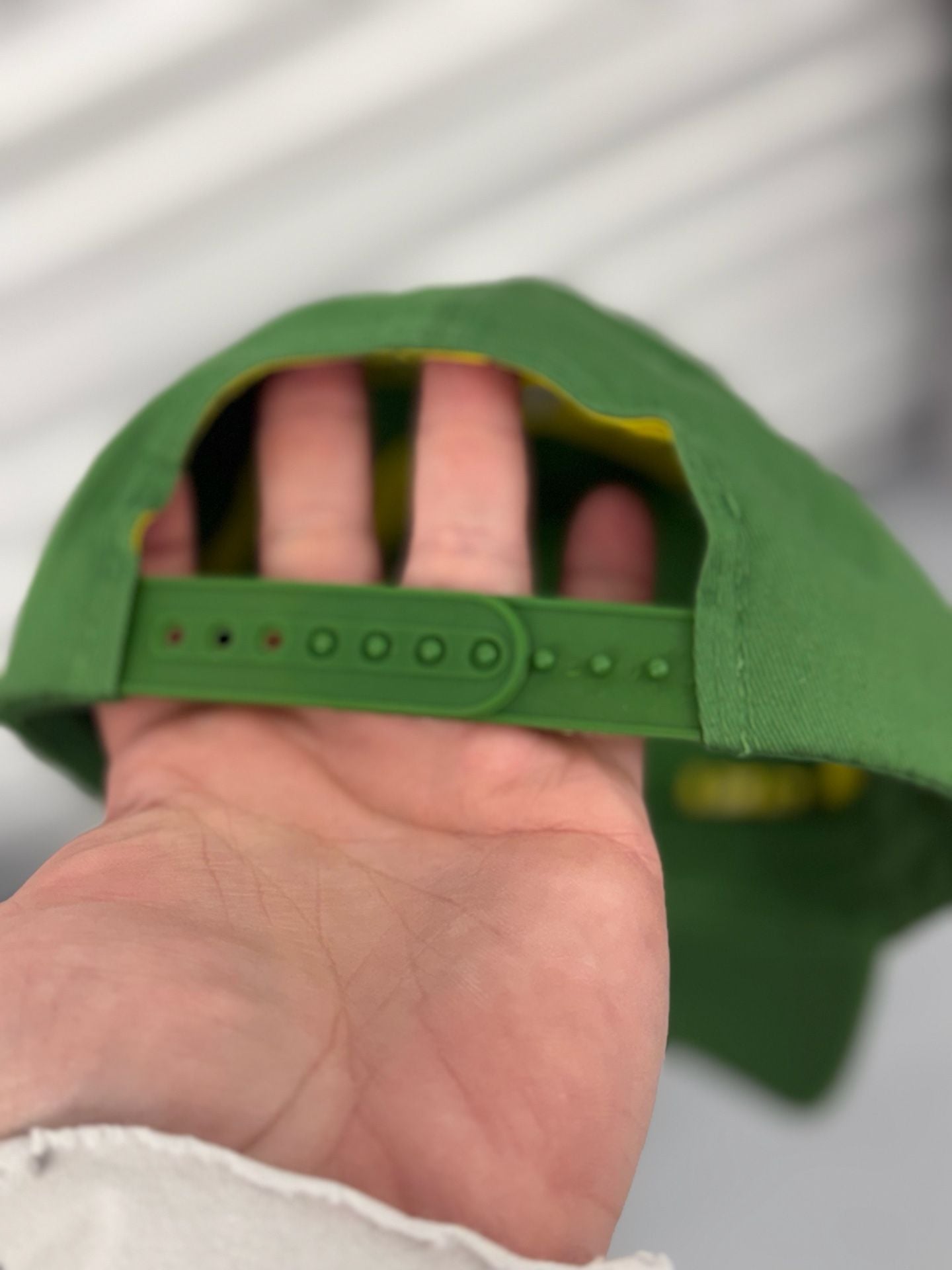 John Deere Farm State Pride Virginia Hat One Size Green Yellow Twill 5