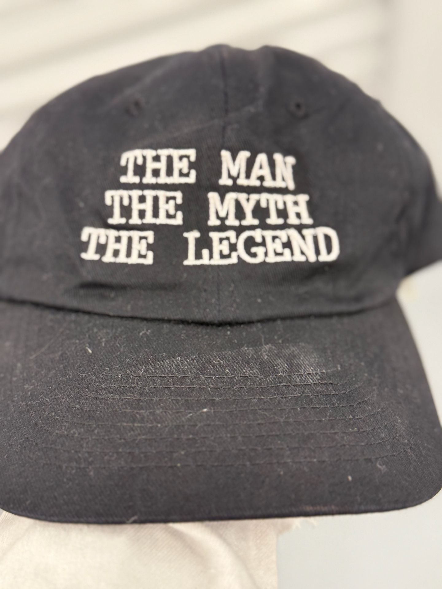 KC The Man The Myth The Legend Snapback Hat Black Embroidered 2