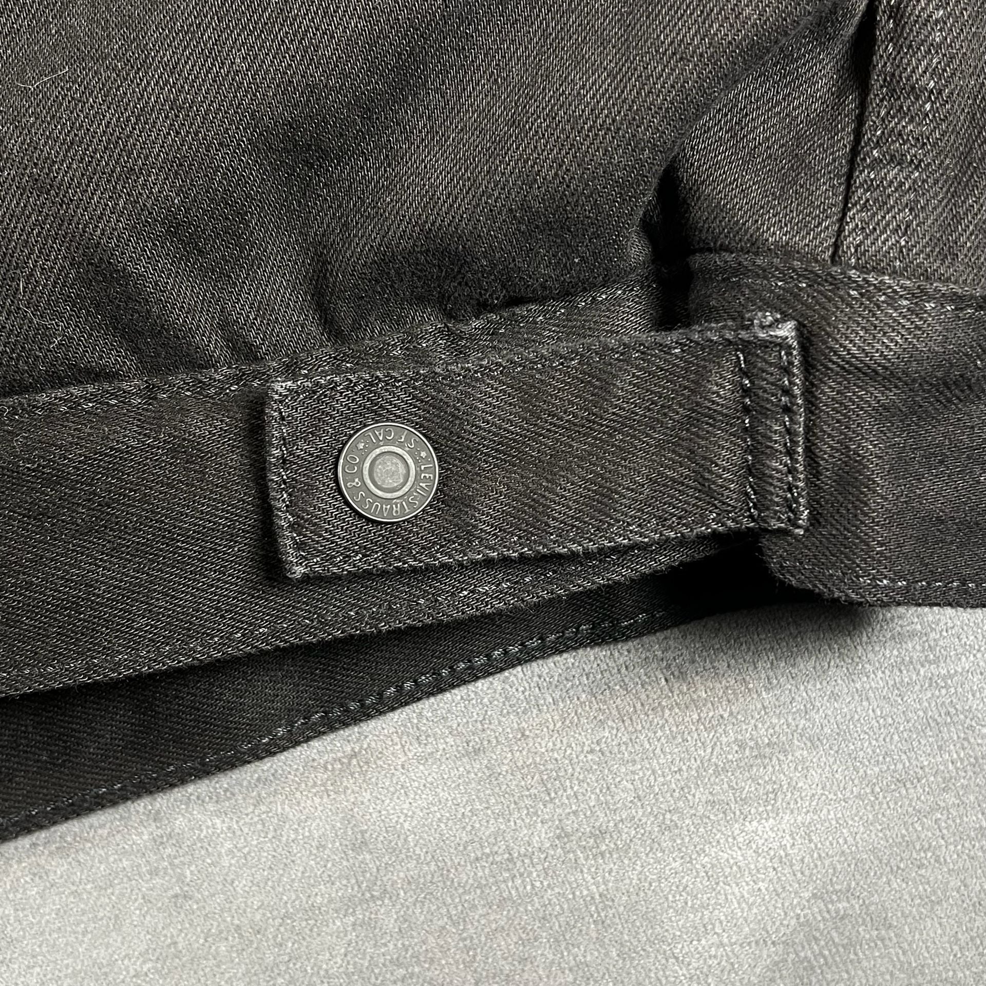 Levi's Black Denim Sherpa Button Up Trucker Jacket Size XXL Work Wear 9