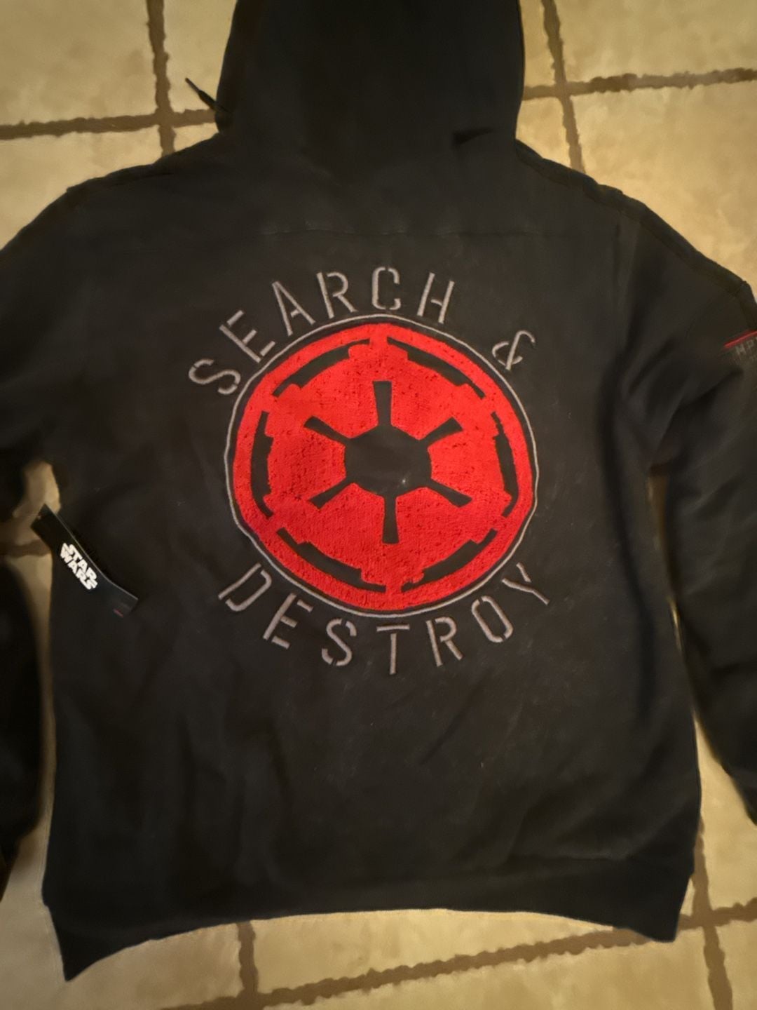 Star Wars Search & Destroy Quarter Zip Hoodie Black 4