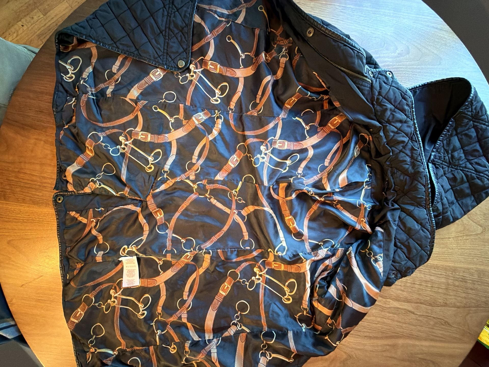 Lauren Ralph Lauren Quilted Hooded Coat Size XS Black 4
