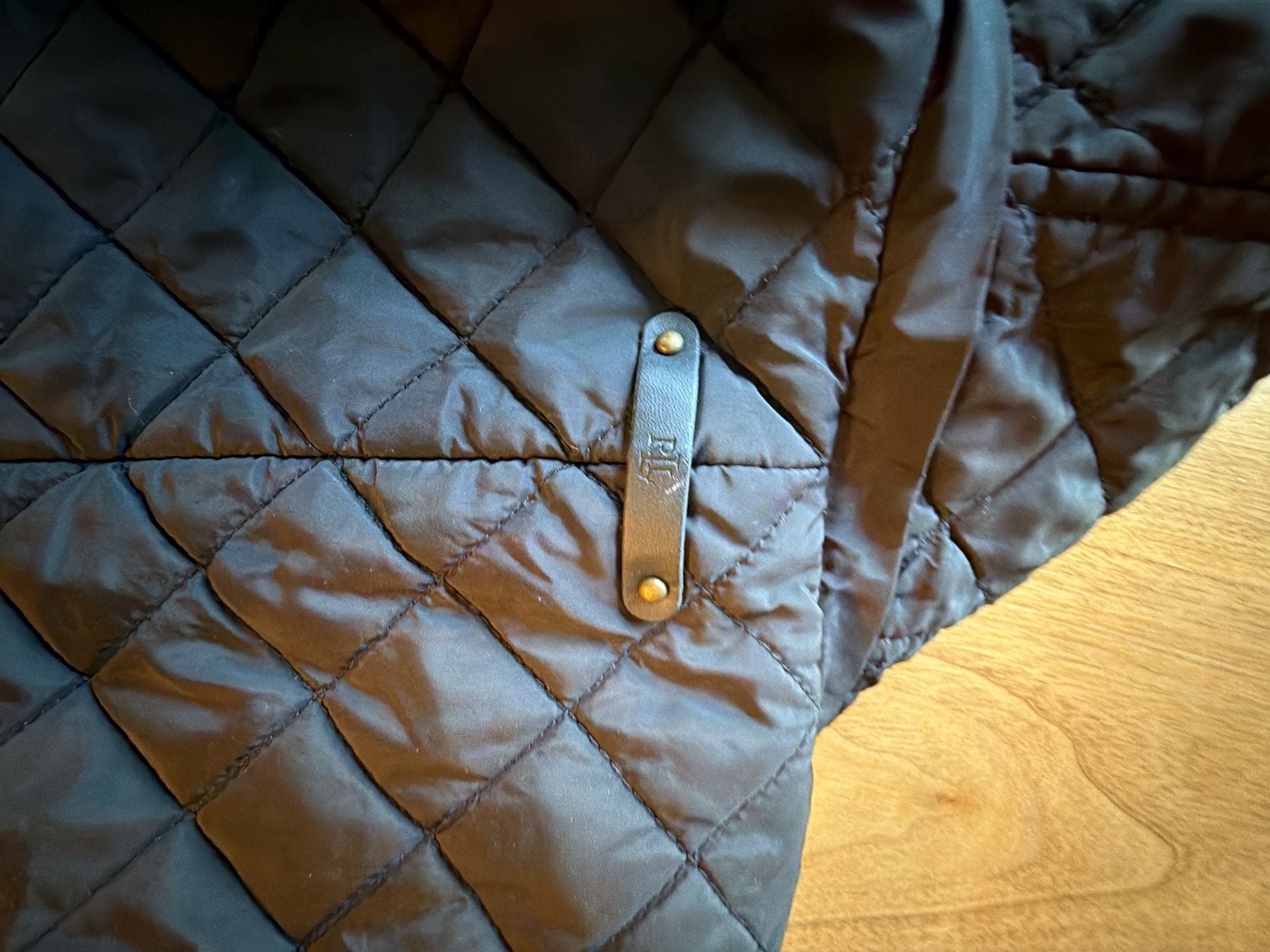 Lauren Ralph Lauren Quilted Hooded Coat Size XS Black 8