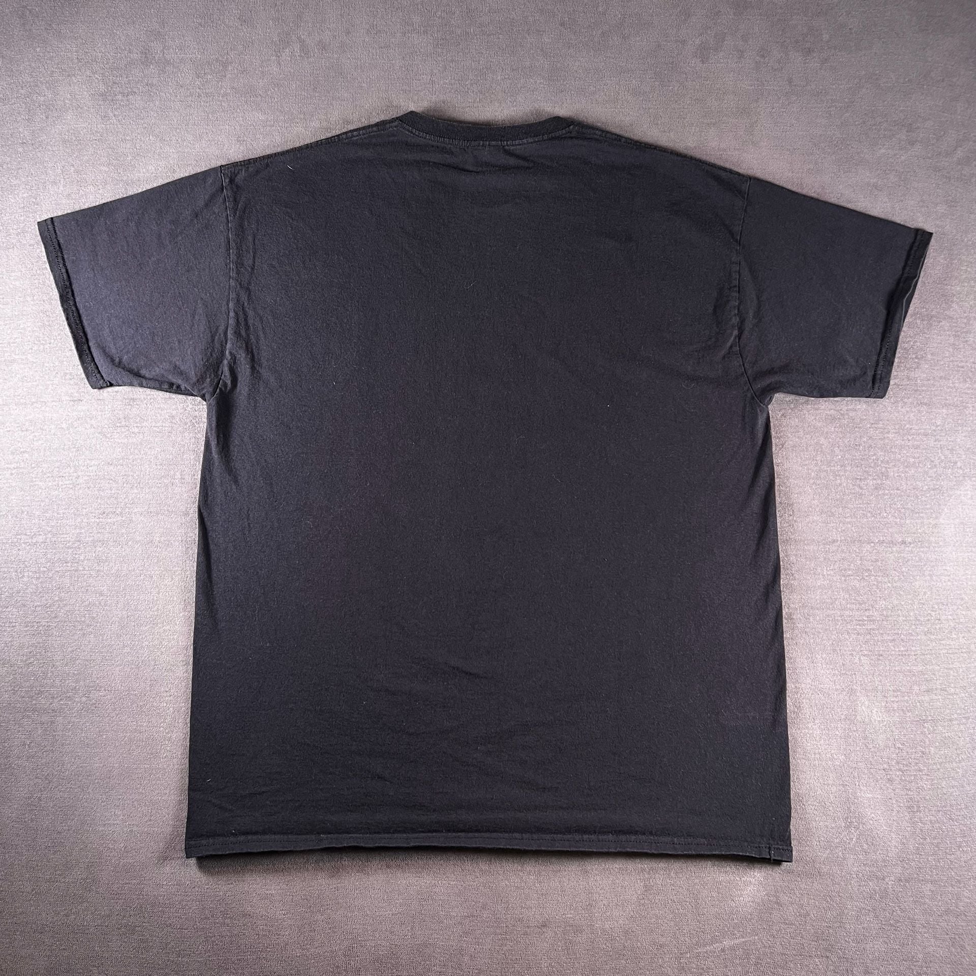 Y2K Fruit Of The Loom x Grim Reaper Black Graphic T-Shirt Size XL Grunge Skater 7