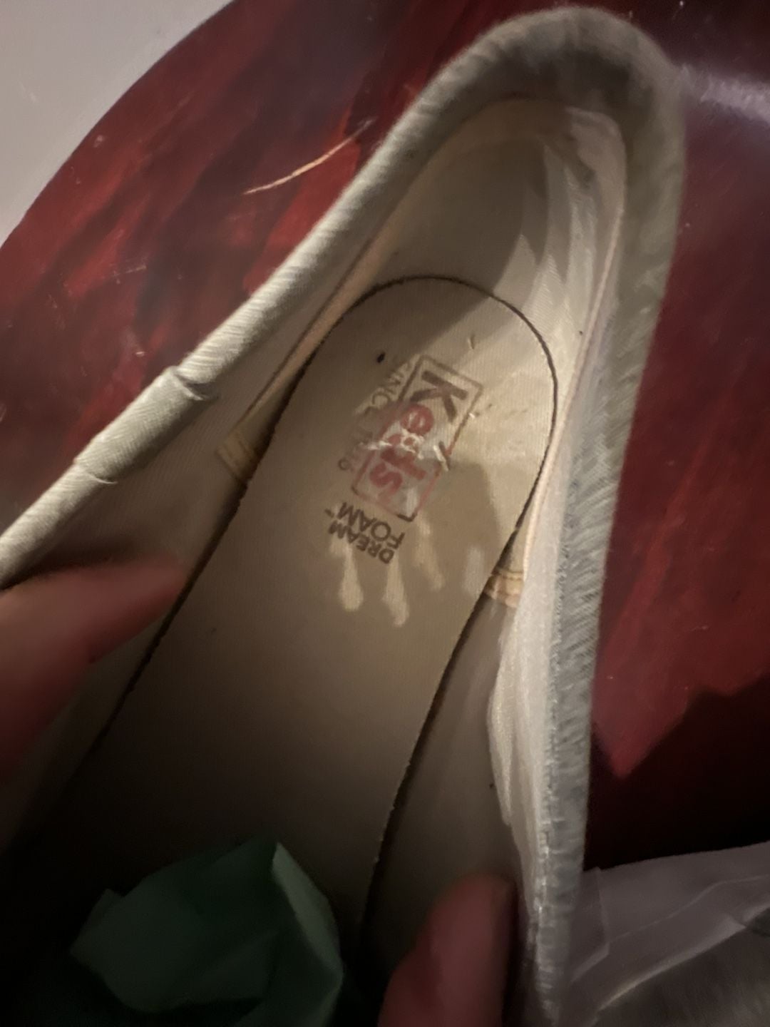 Keds Double Decker Slip-On Sneakers Gray Heather Jersey size 10wide 7