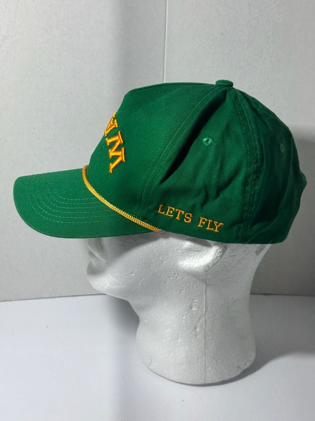 Warhawk Nation Wally Hat Green Let's Fly Snapback Cap 3