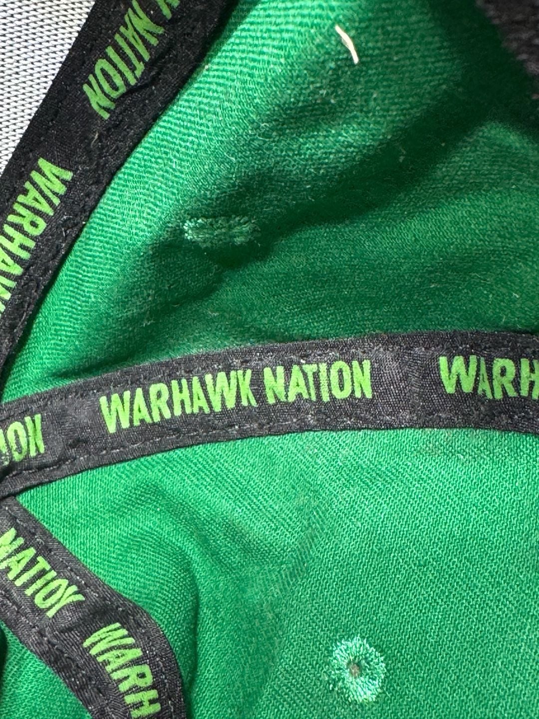 Warhawk Nation Wally Hat Green Let's Fly Snapback Cap 8