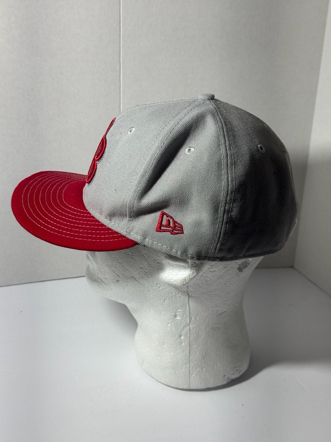 New Era Tampa Bay Rays Gray Red 59Fifty Fitted Hat 7 1/2 3