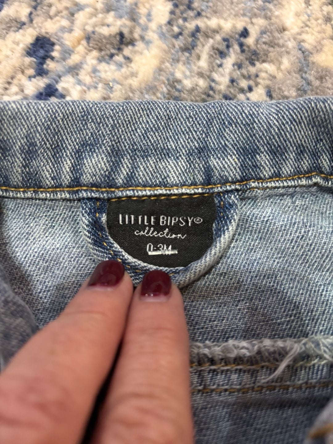 Little Bipsy Denim Jacket Size 0-3M Blue 4