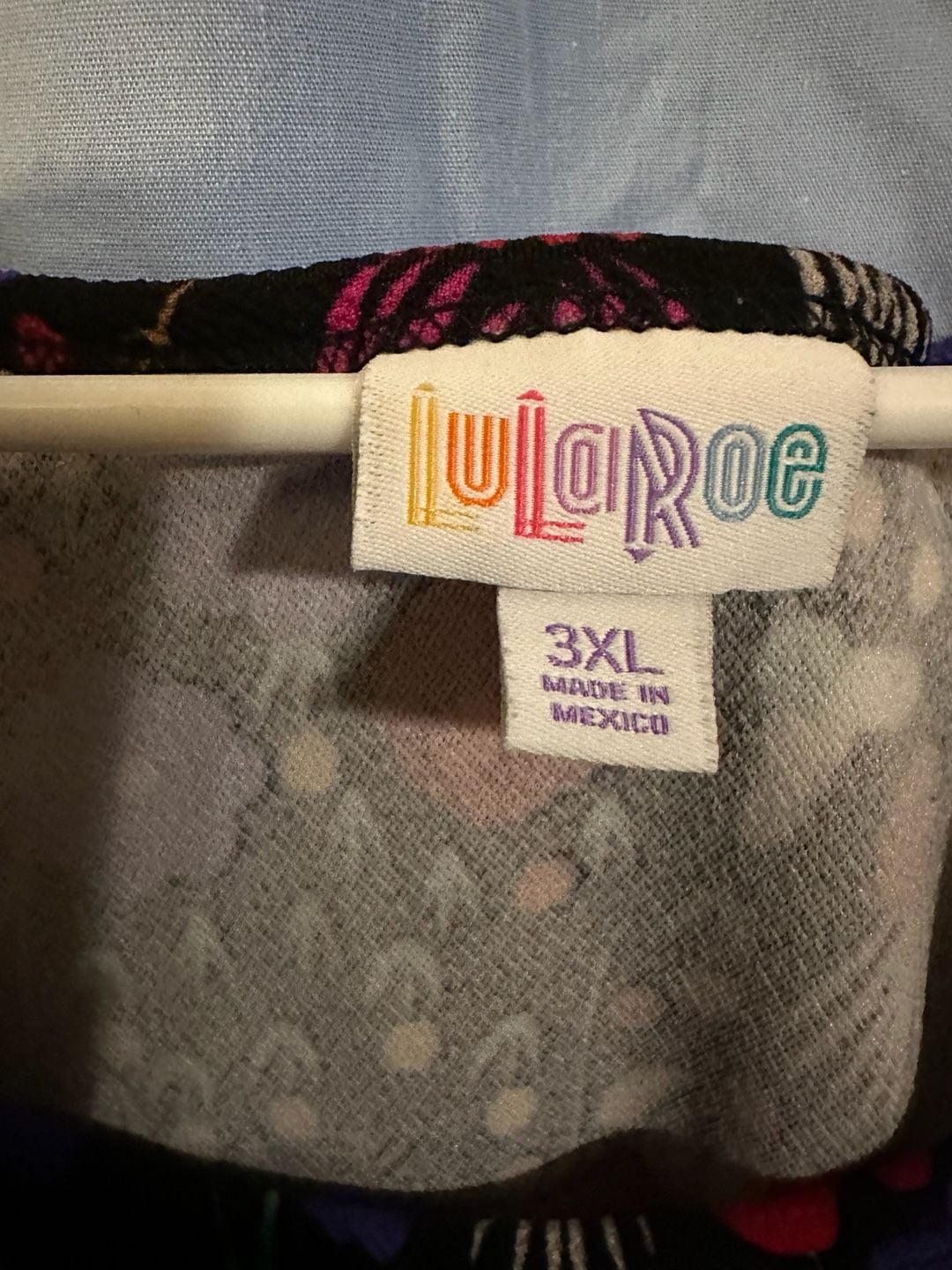 LuLaRoe Nicole Floral Dress Size 3XL Multi Colored Garden Flowers 3