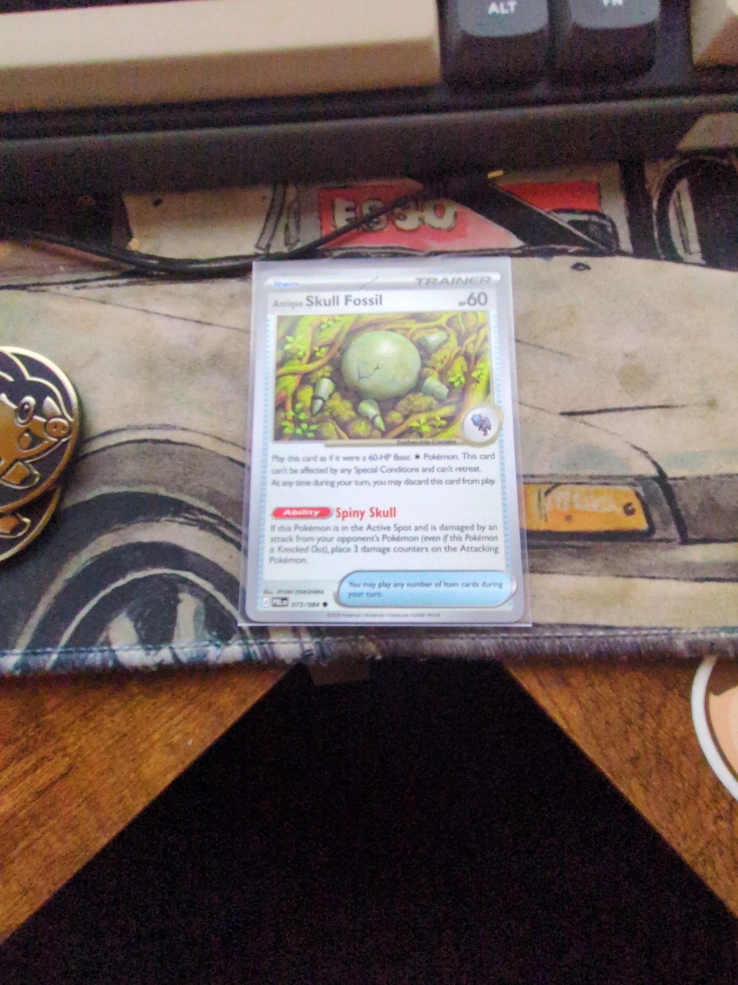 Pokemon Antique Skull Fossil 073/084 1