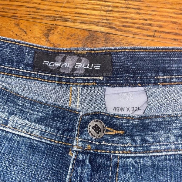 Royal Blue Jeans Size 46W x 32L Medium Wash Denim