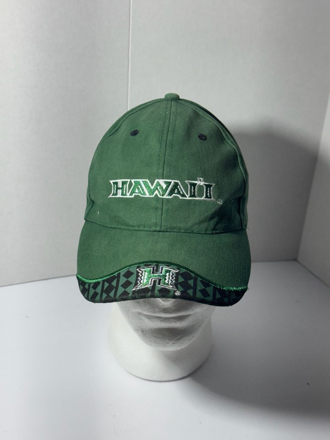 Kop Distributors Hawaii Warriors Baseball Cap Green Adjustable Hat 2
