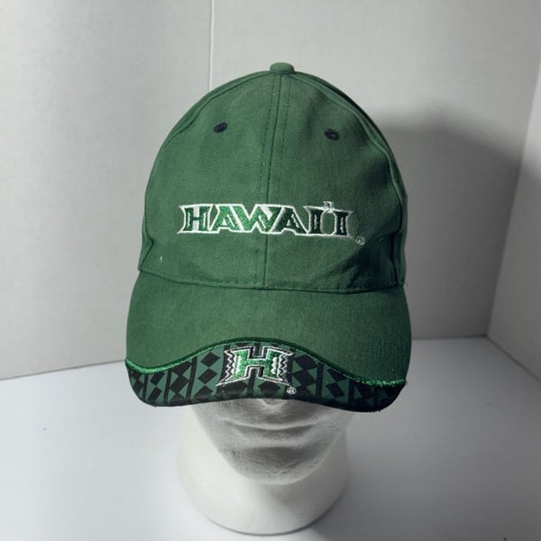 Kop Distributors Hawaii Warriors Baseball Cap Green Adjustable Hat