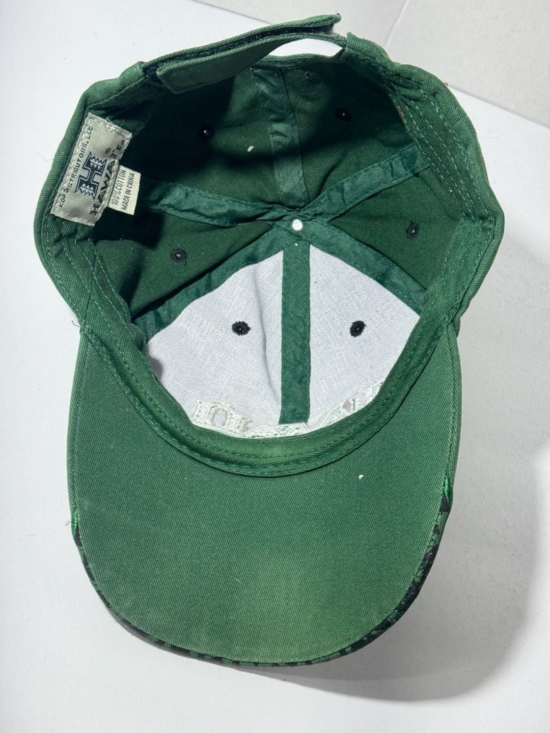 Kop Distributors Hawaii Warriors Baseball Cap Green Adjustable Hat 6