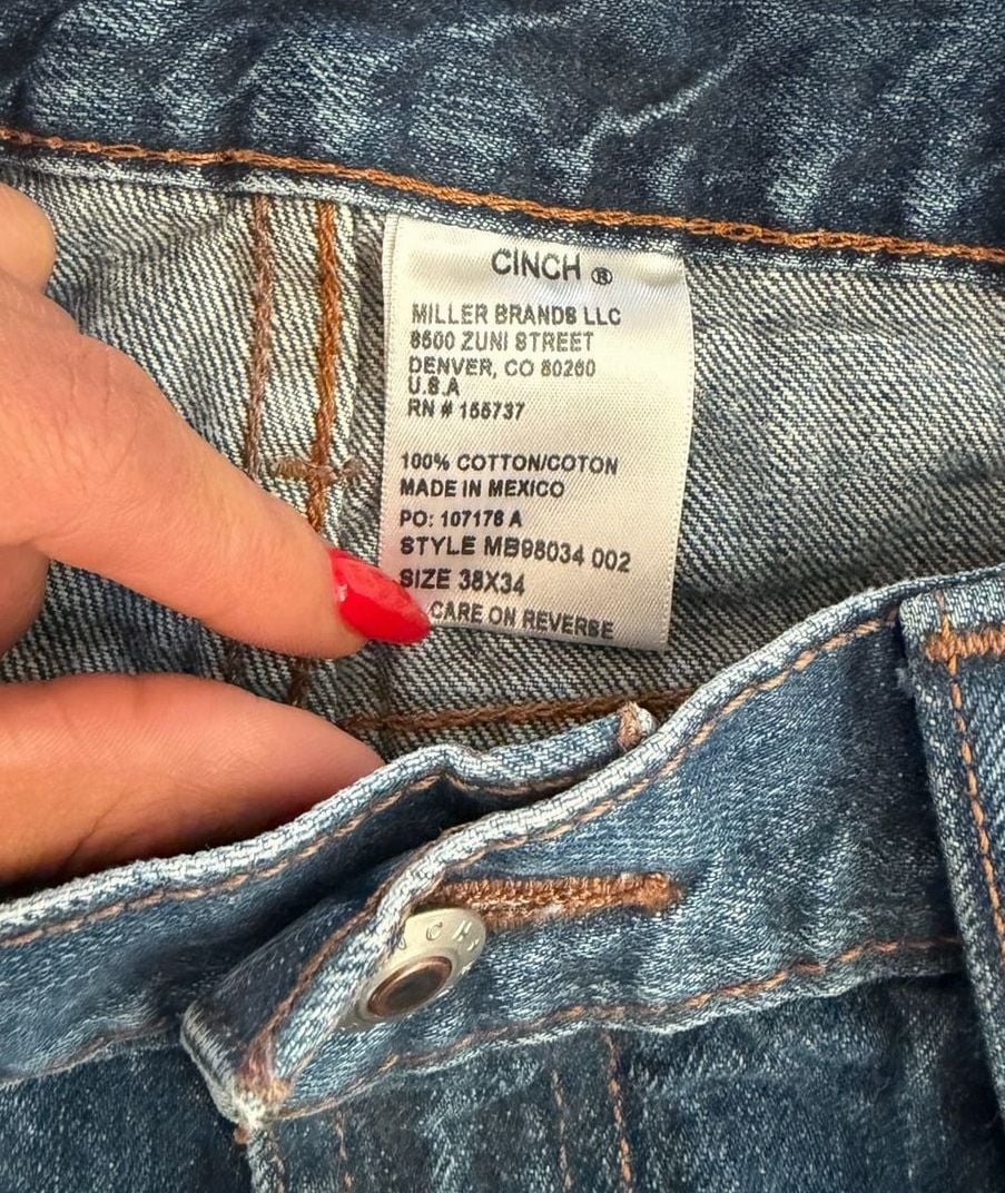 Cinch Jeans White Label Relaxed Fit 34x32 Medium Wash 7