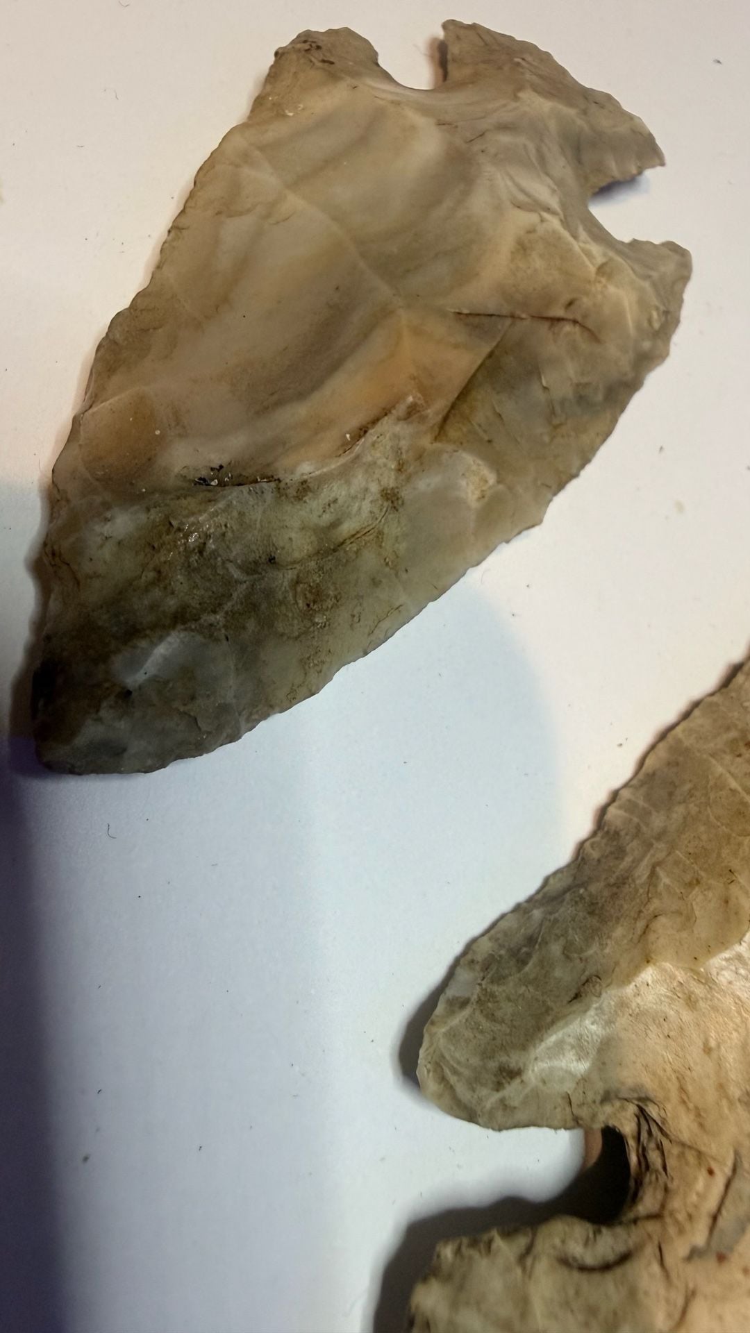 3 Lot Arrowheads: Fine Archaic Paleo-Indian Thebes Point – Northern Illinois 4