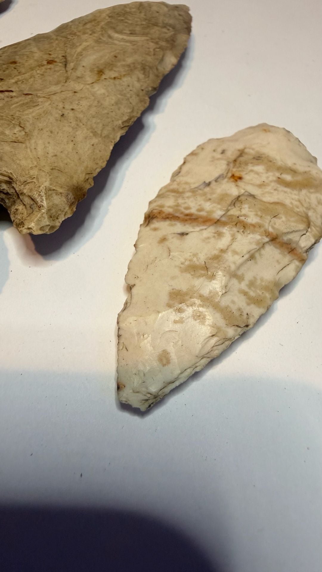 3 Lot Arrowheads: Fine Archaic Paleo-Indian Thebes Point – Northern Illinois 5