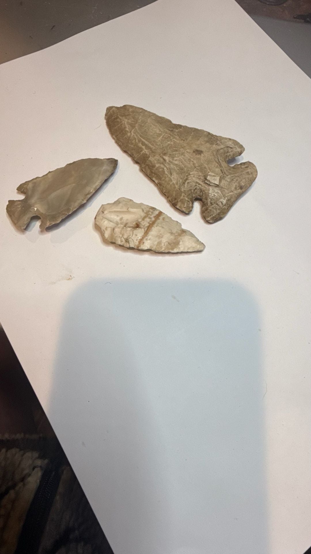 3 Lot Arrowheads: Fine Archaic Paleo-Indian Thebes Point – Northern Illinois 6