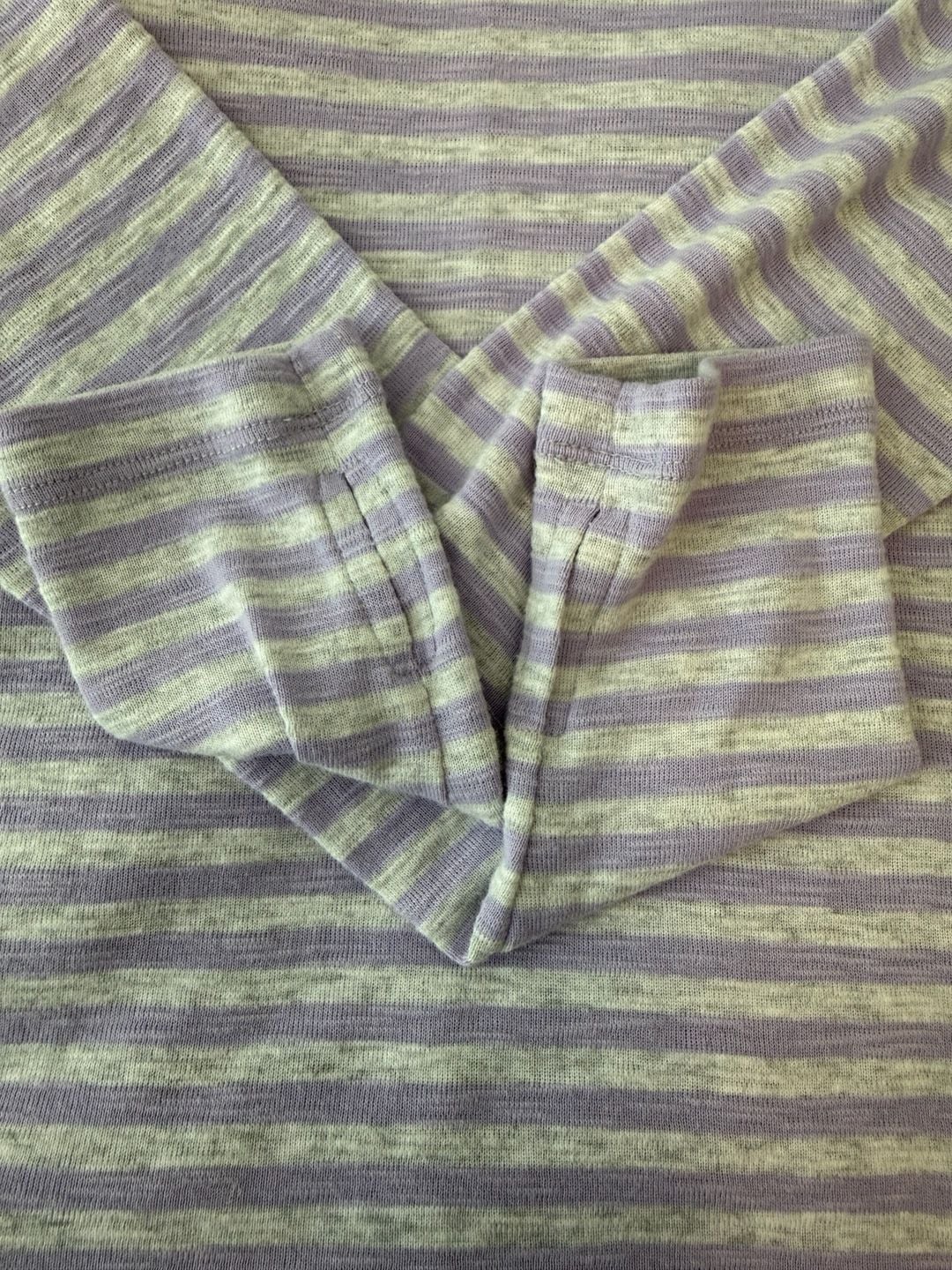 Aerie Long Sleeve Striped Top Purple 4
