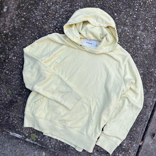 Coach Hoodie Size M Yellow Pear