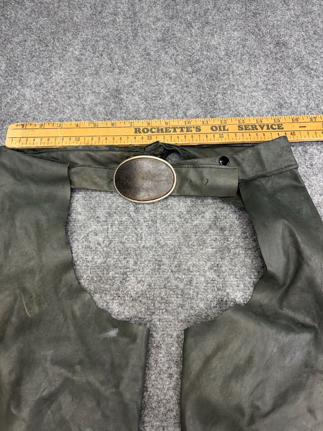 Vintage Leather Farrier Blacksmith Chaps Apron Leggings Work  Cowboy Motorcycle 8