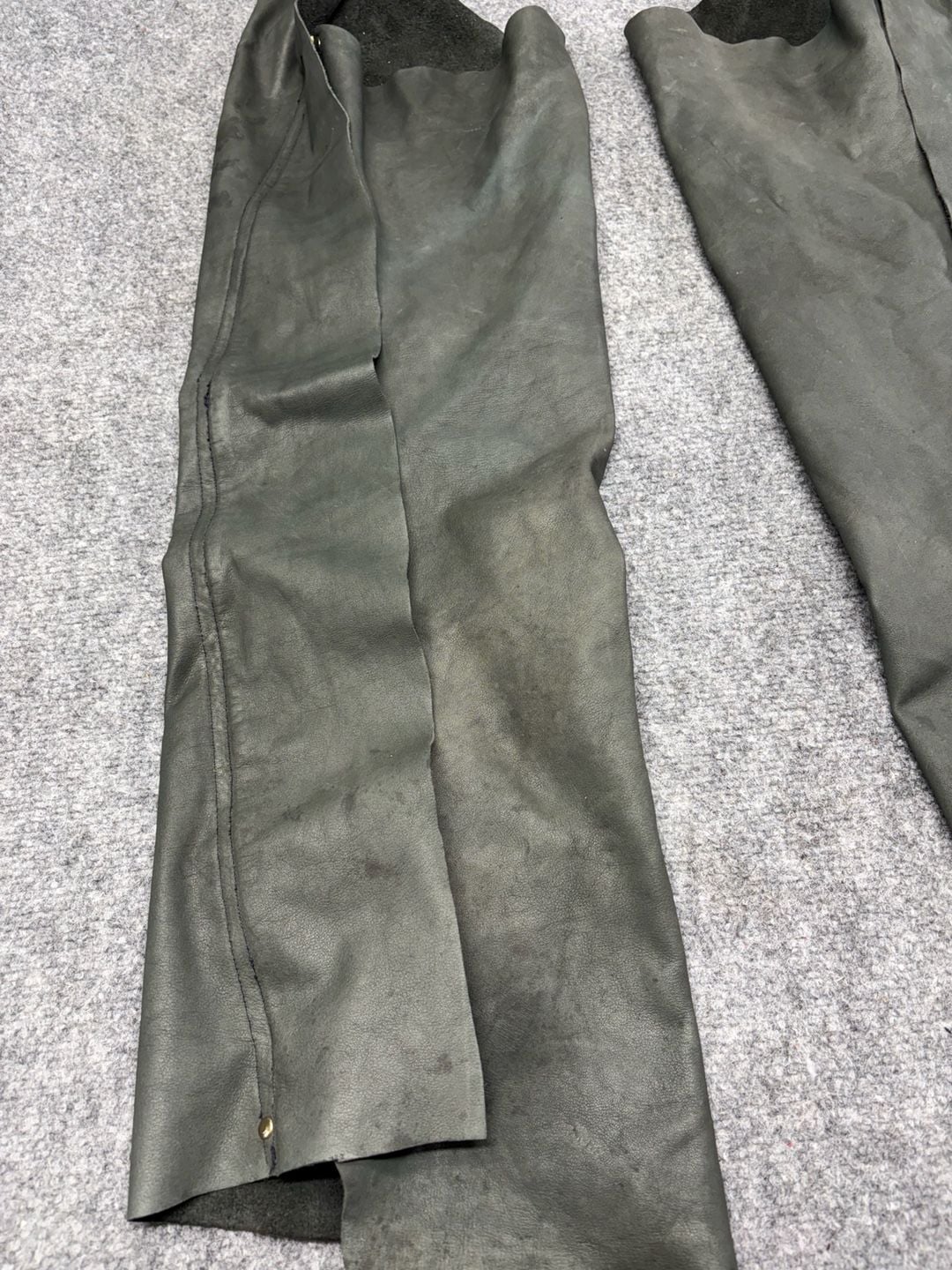 Vintage Leather Farrier Blacksmith Chaps Apron Leggings Work  Cowboy Motorcycle 11