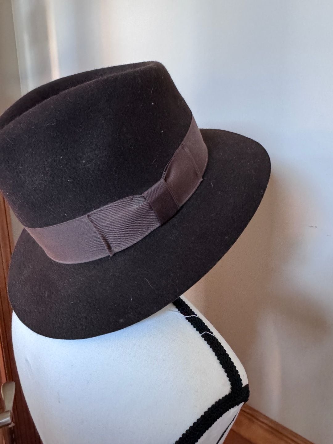 Vintage 1984 Indiana Jones Authentic Hat 100% Wool Fedora Made in USA WPL 4384 3